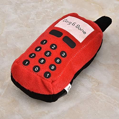 FILFEEL Plush Cell Phone Pet Toy for Dogs, Soft and, Prevents Tooth Decay, Sounding Design, Interactive Chew Toy, Helps Clean Tartar, Cute Cell Phone Shape, Interactive Toy, Engaging