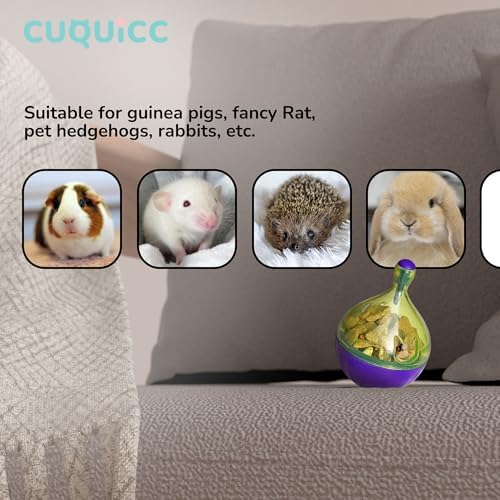 Rat Puzzle Foraging Toy, Interactive Toys for Guinea Pig Rabbit and Small Animal,Rats Enrichment and Sniffing Toy, Treat Dispensing Slow Toy for Rat cage Accessories 1pc