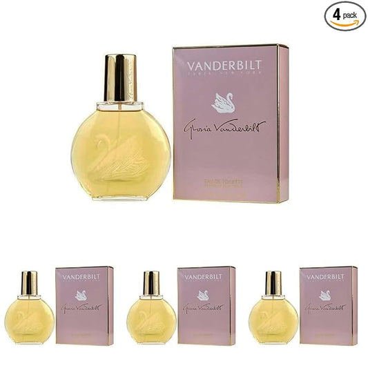 VANDERBILT Gloria Eau de Toilette Spray, 3.38 Fluid Ounce (Pack of 4)