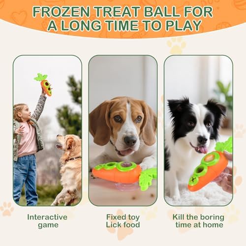 Star&Mi Frozen Dog Treat Holder with Suction Cup, Interactive Dog Toys, Dog Puzzle Toy & Dog Enrichment Toys, Dog Lick Bowl & Dog Licking Toy for Slow Feeding, Frozen Dog Treat Toy
