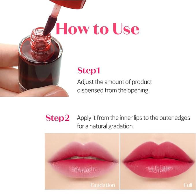 ETUDE Dear Darling Water Tint Cherry Ade 3 SET (9g*3) | Vivid Color Lip Stain with Moisturizing Weightless & Non-sticky Finish Lip Stain | Smudge-proof & Lightweight | Korean Makeup, Perfect for Gift