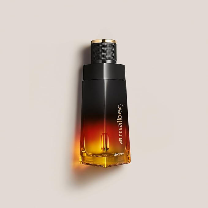Malbec X Eau de Toilette By O Boticario, Cologne For Men, Long-Lasting Men's Fragrance, French Oak Barrel-Aged & Citrusy, Spicy Scent, 3.4 Ounce