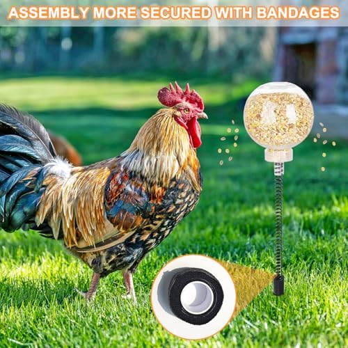 2 Pack Chicken Pecking Toys, Slow Feed Release Feeder Ball for Your Flock, Chicken Coop Enrichment & Boredom Toys for Hens Birds