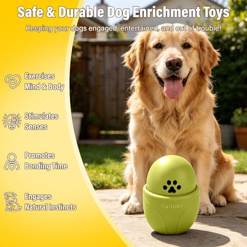 Frozen Treat Dog Toy BPA Free Silicone Dogs Slow Feeder Lick Ball, Green