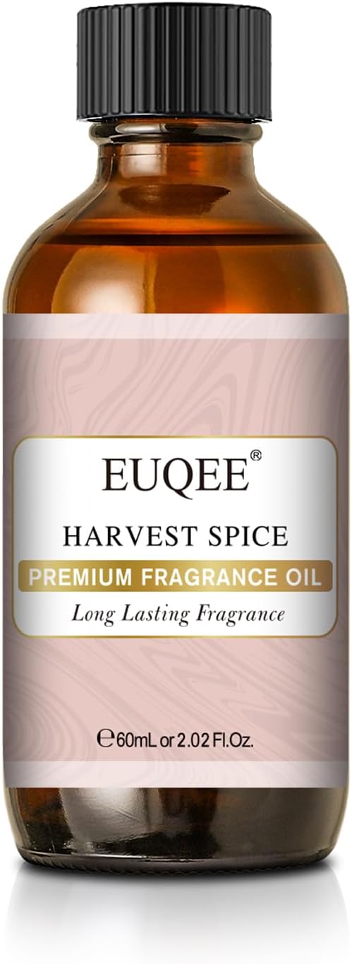 EUQEE Harvest Spice Fragrance Oil 2.02 Fl oz/ 60ml | Essential Oil for Soap Candle Making, Diffusers, DIY Bath Bombs