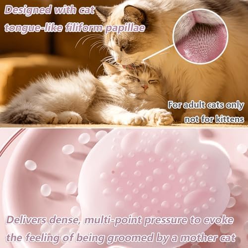 Cat Interactive Patting Massage Wand, Specially Designed for Cats That Enjoy Being Stroked on Tail Base and Hip Areas. It Provides Deep Massage Around the Cat’s Head and Gentle Patting on the Body