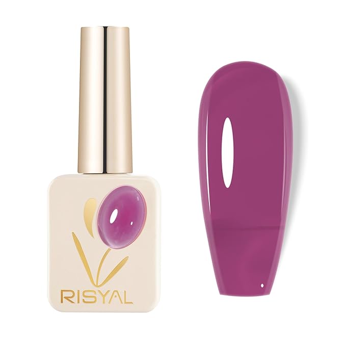 Jelly Gel Nail Polish - Sheer Translucent Semi-Transparent UV/LED Gel with Glossy Finish (Hot Pink)