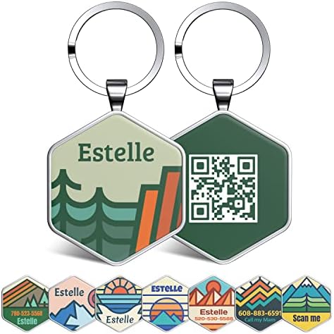 Smart Pet ID Tags - Personalized Dog Tags with QR Code for Instant Location Alerts