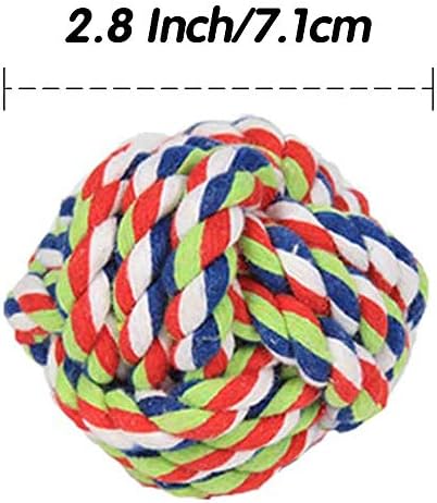 Dog Rope Ball 2Pack - Medium Breeds Knot Ball Rope Toys