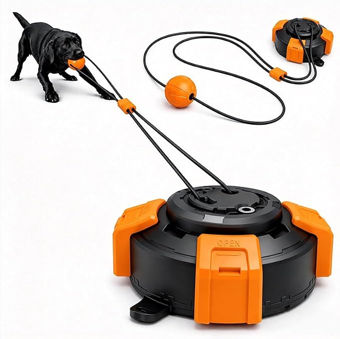 Interactive Suction Cup Toys for Large Dogs with Extended Rope, Dog Tug of War for Aggressive Chewers, Durable Stimulation Toys to Keep Them Entertained
