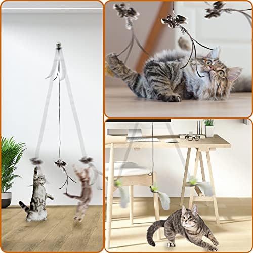 Hanging Cat Toy Bird Door Flying Kitten Play Indoor Interactive