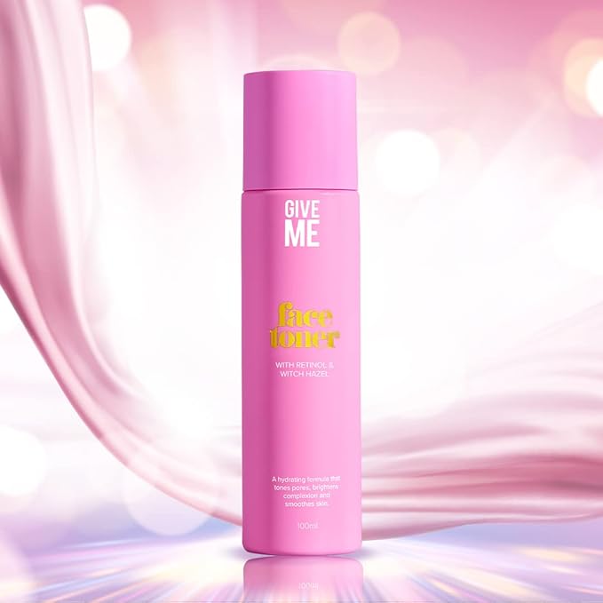 Give Me Cosmetics Witch Hazel Toner for Face, Hydrating, Contains Anti-Aging Retinol and Hyaluronic Acid, Reduces Fine Lines and Wrinkles, Paraben-Free