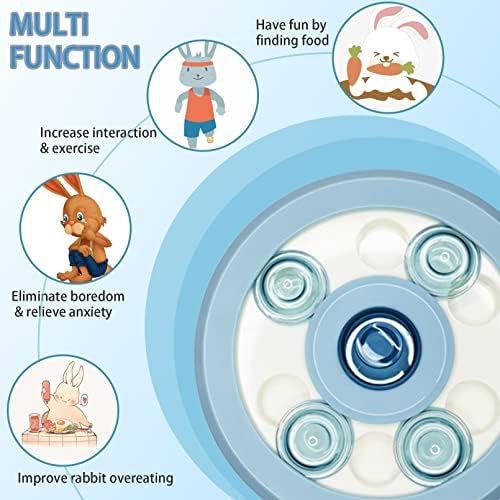 kathson Bunny Enrichment Toys Rabbit Foraging Toy Small Animal Treat Dispenser Hamster Puzzle Feeder Guinea Pig Interactive Toys Mental Stimulation for Ferret Chinchila Cat Dog