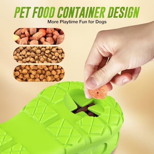 RUXAN Dog Toys for Aggressive Chewers, Indestructible Dog Toys for Large Dogs, Durable Tough Dog Chews Natural Rubber Interactive Dog Chew Toy with Bleef Flavor