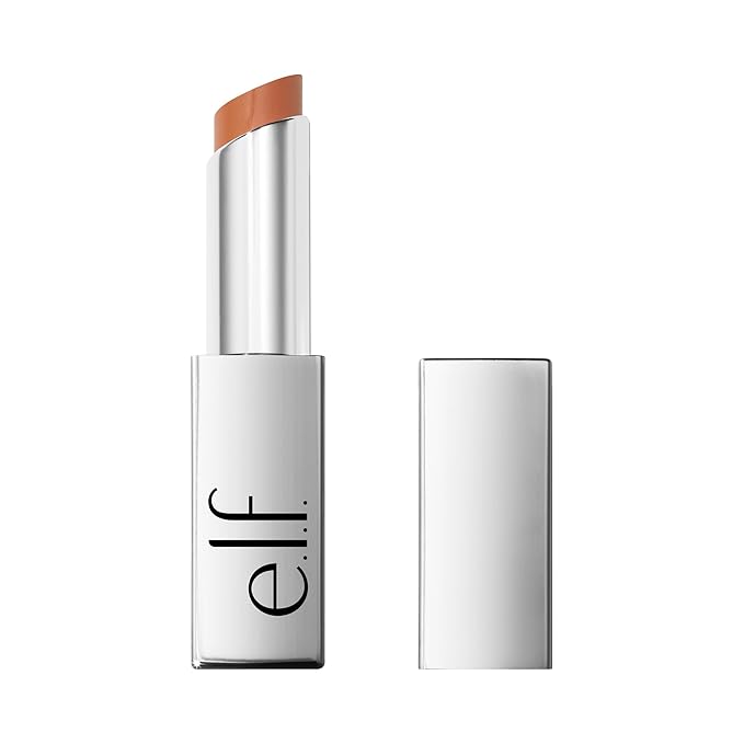 e.l.f. Glow Reviver Slipstick, Tinted Lip Oil Stick, Non-Sticky & Hydrating For A Soft-Shine Finish, Vegan & Cruelty-Free, Cara-melt