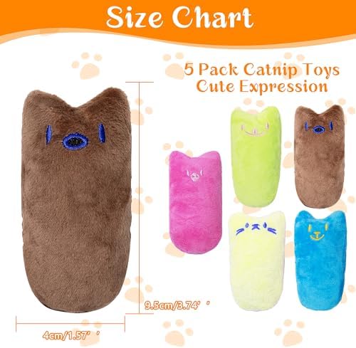 Seyezo Cat Toys for Indoor Cats, Multi Color, 5 Pack
