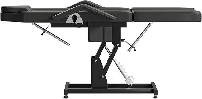 Electric Tattoo Bed Chair for Client Height Adjustable Facial Chairs for Esthetician Beds w/Headrest Massage Table