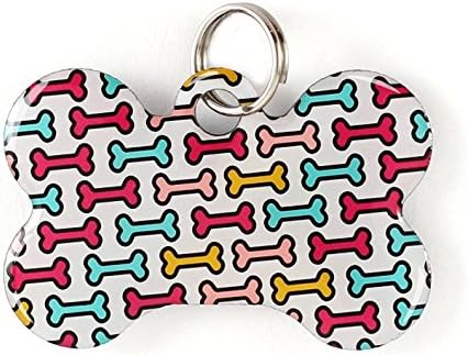 Dynotag® Web Enabled Super Pet ID Smart Tag with DynoIQ™ & Lifetime Recovery Service. Play Series: Bone (Bone Storm)