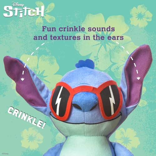 Disney for Pets Lilo and Stitch Sunglasses Plush Dog Toy, 8 Inch