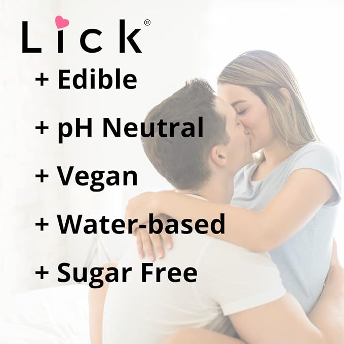 Lick Peaches and Cream Flavored Massage Oil – Sweet Dessert-Inspired Edible Massage Oil with Vitamin E, Smooth Body-Safe Glide for Couples Massage Nights, 4 oz
