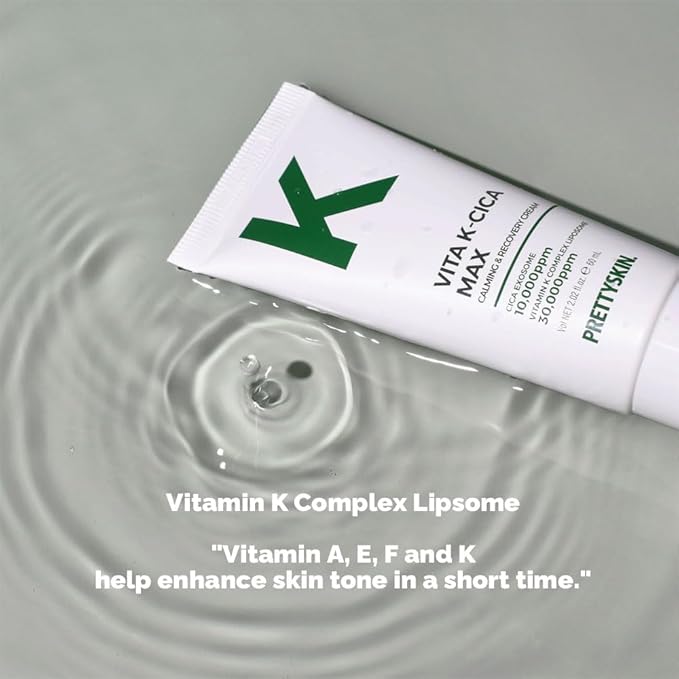 PRETTYSKIN CICA Exosome Soothing Cream with 75% Centella Asiatica Extract, Vitamin K Complex, and Hyaluronic Acid – Gentle Hydration for Sensitive Skin (2.02 fl oz)