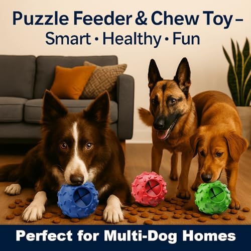 Interactive Dog Chew Toy for Small – Durable Treat Dispensing Puzzle Toy, Tough Enrichment Toy for Aggressive Chewers, Teeth Cleaning & Mental Stimulation Training Toy, Perfect for Boredom Relief