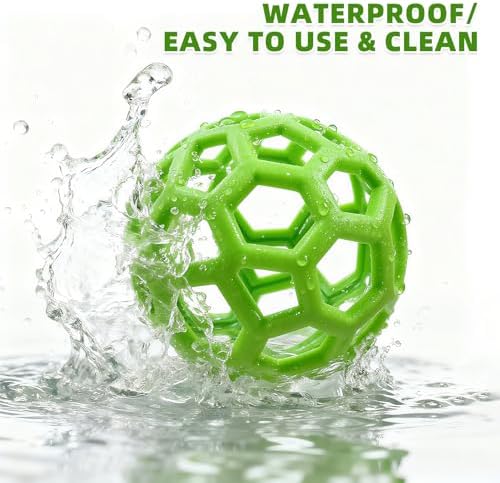 Turtle Foraging Feeder Ball with Hanging Chain – Turtles Feeding Toy, Interactive Reptile Toy for Aquatic Turtles and Tortoises, Fruit & Vegetable Holder for Box Turtle Habitat Accessories