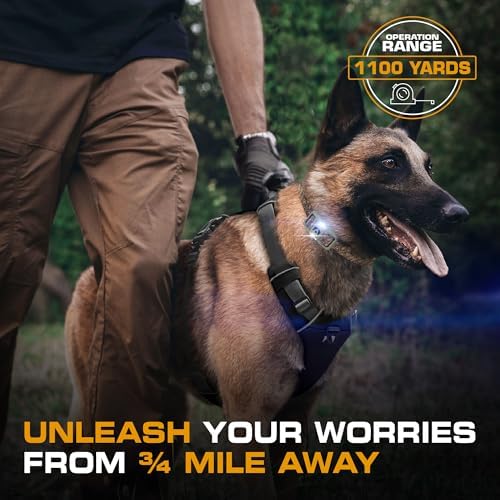INVIROX Ultra K9 Dog Shock Collar, 124 Levels, Night Light, IP67 Waterproof (Camo, 1 Dog)