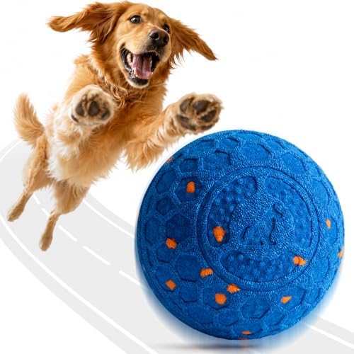 Fsitego Interactive Dog Ball Toys, Automatic Moving Bouncing, Rotating Smart Dog Toy for Small, Medium, Large to Keep Them Busy, Durable E-TPU Material & IP65 Waterproof, 5H Continuous Use(Blue)