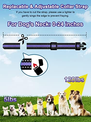 Bousnic Dog Shock Collar 2 Dogs (5-120Lbs) - 3300 ft Waterproof Training Collar for Dogs Large Medium Small with Rechargeable Remote, Beep (1-8) Vibration (1-16) and Humane Shock (1-99) Modes