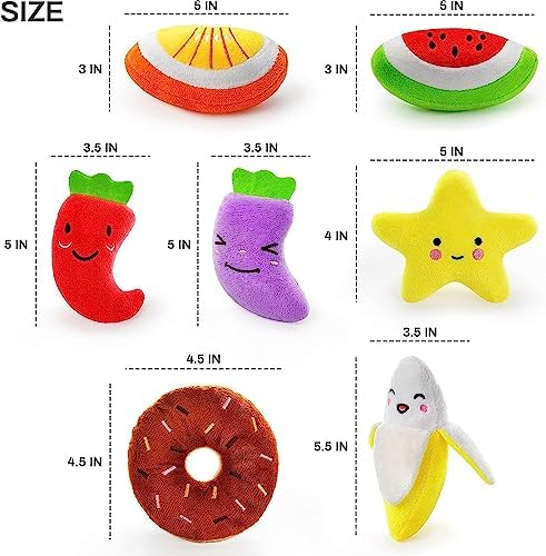 LEGEND SANDY Dog Squeaky Toys, Plush Small Dog Toys for Dogs, Stuffed with Squeakers,14 pcs Puppy Toys with a Carrying Bag for Small Medium Size | 14 pcs Puppy Toys with a Carrying Bag for Small Medium Size, Puppy Chew Toys for Teething