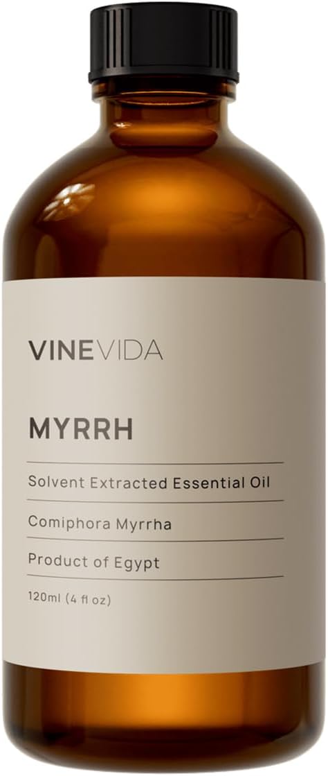 VINEVIDA Myrrh Essential Oil - Undiluted Myrrh Oil - Myrrh Candle Oil Scent - DIY Candle Scents for Candlemaking - Bulk Essential Oil for Soap Making