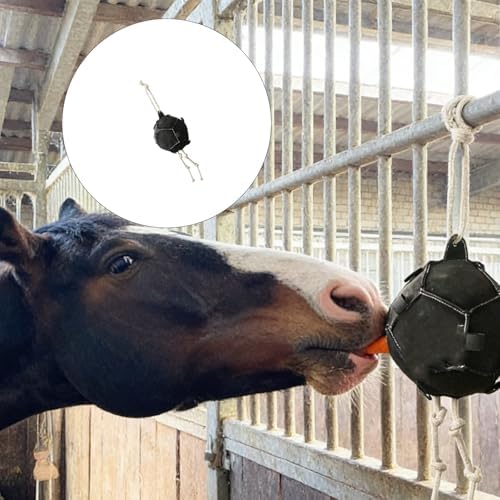 Large Capacity Equine Treat Dispenser Toy Stretch-Resistant Carrot Feeders
