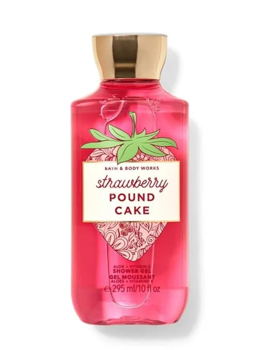 Bath & Body Works Signature Collection Shower Gel For Women 10 Fl Oz (Strawberry Pound Cake)