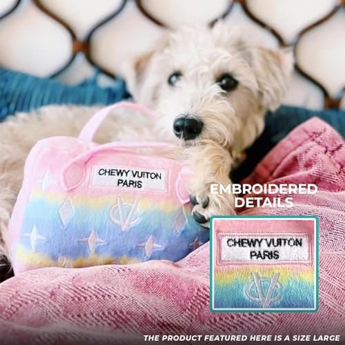 Haute Diggity Dog Chewy Vuiton Handbag Plush Dog Toy, Designer Parody Toy