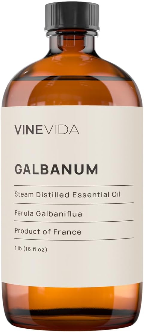 VINEVIDA Galbanum Essential Oil 16 oz - Undiluted, DIY Candle Scents, Bulk for Soap Making