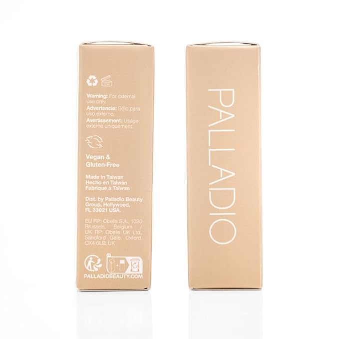 Palladio Skin Tint with Aloe, Niacinamide and Hyaluronic Acid, Sheer to Medium Coverage, Glowy Finish, Brightening and Blurring Lightweight Foundation Makeup (Light Ivory)