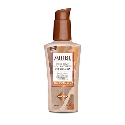 Ambi Even and Clear Daily Moisturizer with SPF 30, 3 Ounce