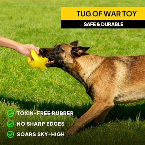 PetiFine Natural Rubber Dog Ball,Large Dog Toys for Aggressive Chewers,4.5"