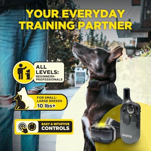 Dogtra 200iQ 2-Dog Remote Training E Collar – 100 Levels, Tone, Vibration, 1/2 Mile Range – Compact, Waterproof, One-Handed Control for Dogs 10 lbs+ – Lightweight System for Daily Obedience Training