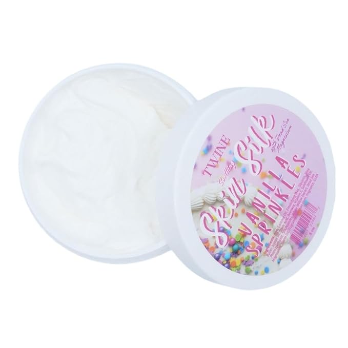 TWINE Skin Silk with Dead Sea Magnesium Vanilla Sprinkles Body Butter 4 oz