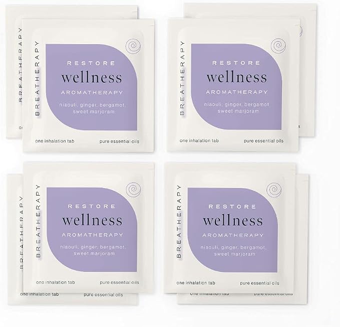 Aromatherapy Wellness Patches - Pure Essential Oil Aroma Patch - Niaouli and Ginger Essential Oils for Immune System - 8-Pack