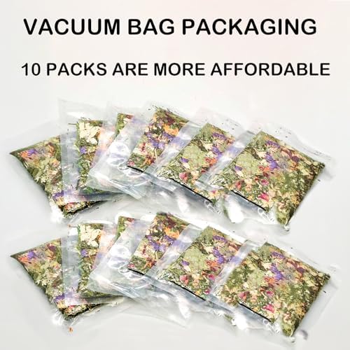 10pcs Rabbit Timothy Hay Chew Toys with Herbal Flowers for Small Pets
