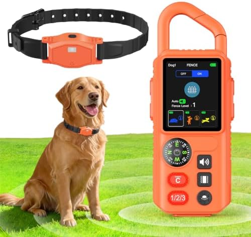 4-in-1 Electric Fence for Dogs for Medium Large Dogs, Safe Pet Containment