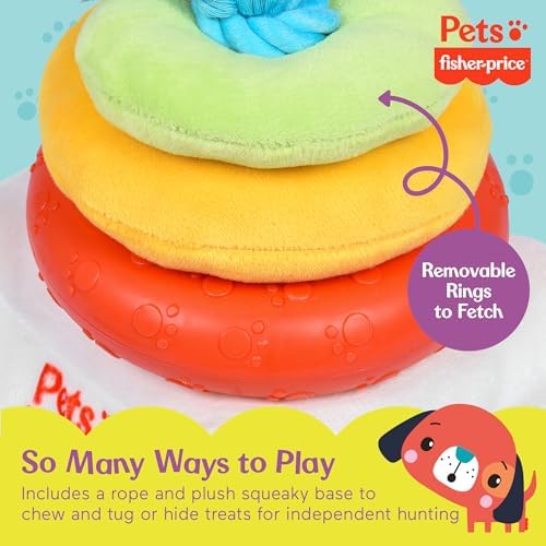 Fisher Price Attack-A-Stack Chase and Toss Dog Toy