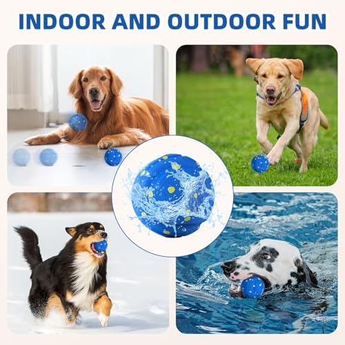 Interactive Dog Ball, Automatic Dog Toy, 3 Modes, ETPU Shell, USB-C