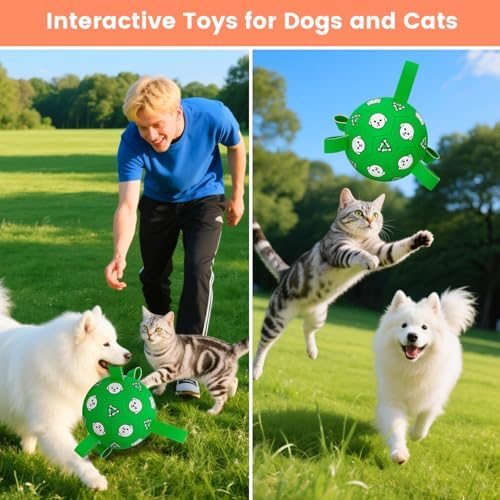 8 Inch Dog Soccer Ball, Interactive Dog Toys for Small Dogs