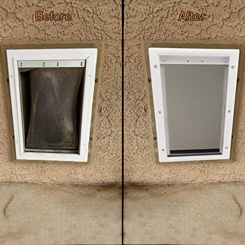 Dog Door Replacement Flaps,Medium Replacement Dog Door Flap Compatible with PetSafe Freedom PAC11-11038,Measures 12 7/8'' × 8 1/8'',Easy to Replace,Sturdy Weather-Proof & No Warped (Medium)