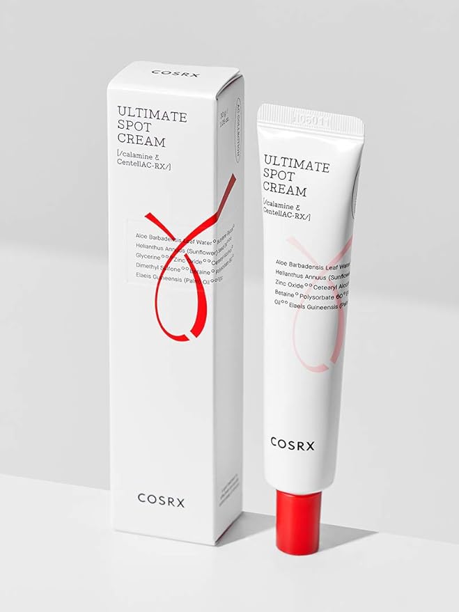 COSRX AC Collection Ultimate Spot Cream, 1.05 fl.oz / 30g, Acne Spot Treatment, Animal Testing Free, Paraben Free, Korean Skin Care