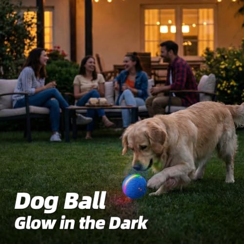 Diman Interactive Dog Toys, Moving Balls for Dogs, 3 Bounce Modes, 3.2 Inch